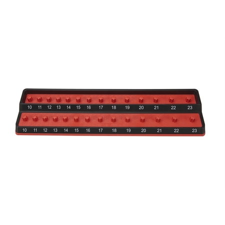 MECHANICS TIME SAVERS 1/2 Metric Peg Socket Holder - Red PSH50M-RED